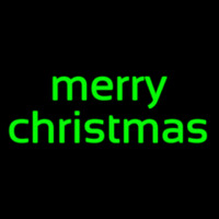 Green Merry Christmas Neonreclame