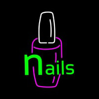 Green Nails Logo Neonreclame