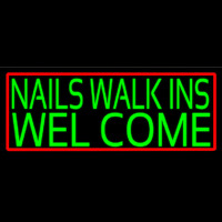 Green Nails Walk Ins Welcome Neonreclame