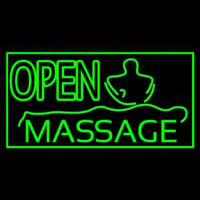 Green Open Massage Neonreclame