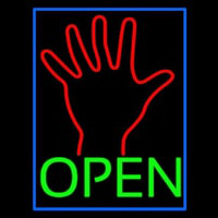 Green Open Psychic Blue Border Neonreclame