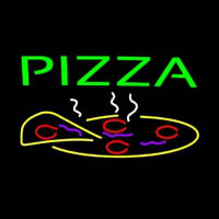 Green Pizza Logo Neonreclame