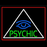 Green Psychic With Blue Eye Neonreclame