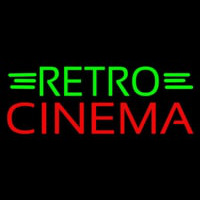 Green Retro Red Cinema Neonreclame