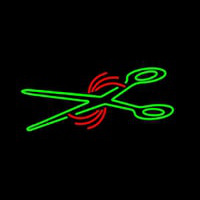 Green Scissor Logo Neonreclame