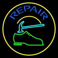 Green Shoe Blue Repair Neonreclame