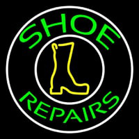 Green Shoe Repairs Neonreclame