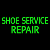 Green Shoe Service Repair Neonreclame