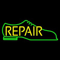 Green Shoe Yellow Repair Neonreclame