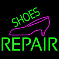Green Shoes Repair Pink Sandal Neonreclame