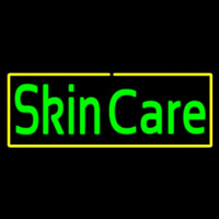 Green Skin Care Yellow Border Neonreclame