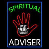 Green Spritual White Advisor With Red Palm Neonreclame