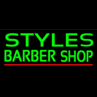 Green Styles Barber Shop Neonreclame
