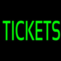 Green Tickets Block Neonreclame