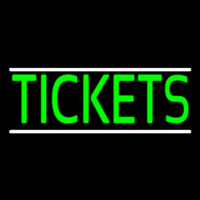 Green Tickets Lines Neonreclame