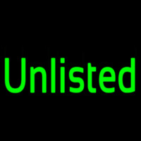 Green Unlisted Neonreclame