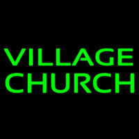 Green Village Church Neonreclame