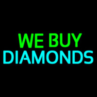 Green We Buy Turquoise Diamonds Neonreclame