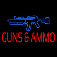 Gun Ammo Neonreclame