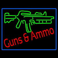 Gun Ammo Neonreclame