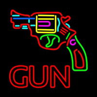 Gun Logo Neonreclame