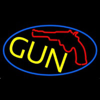 Gun With Logo Neonreclame