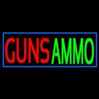 Guns Ammo Neonreclame