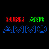 Guns And Ammo Neonreclame