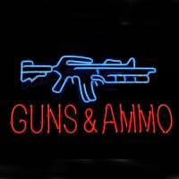 Guns And Ammo Neonreclame