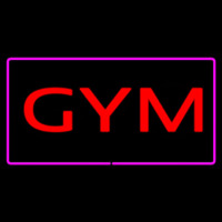 Gym Rectangle Purple Neonreclame