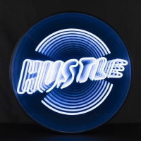 HUSTLE 3D Infinity LED Neon Sign