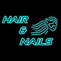 Hair And Nails Double Stroke Neonreclame