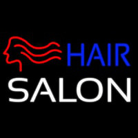 Hair Salon With Girl Logo Neonreclame