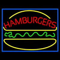 Hamburgers Logo With Border Neonreclame