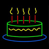 Happy Birthday Cake Neonreclame