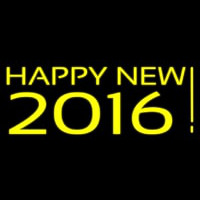 Happy New Year 2016 Neonreclame