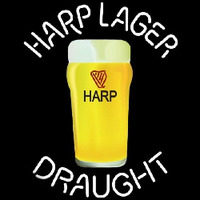 Harp Lager Draught Glass Beer Sign Neonreclame