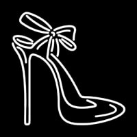High Heels With Ribbon Neonreclame