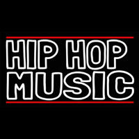 Hip Hop Music With Line Neonreclame
