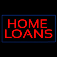 Home Loans Blue Border Neonreclame