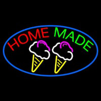 Home Made Ice Cream Cone Neonreclame