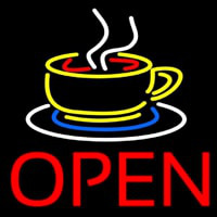 Hot Tea Open Neonreclame
