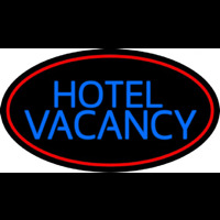 Hotel Vacancy With Blue Border Neonreclame