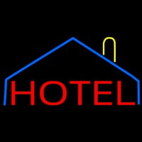 Hotel With Symbol Neonreclame