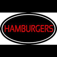 Humburgers Oval Neonreclame