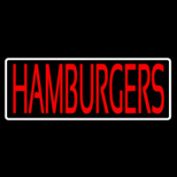 Humburgers With White Border Neonreclame