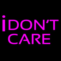 I Dont Care Neonreclame