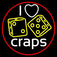 I Love Craps 4 Neonreclame