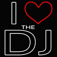 I Love The Dj Neonreclame