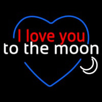 I Love You To The Moon Neonreclame